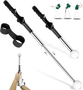Kalauto 445037848806 Golf Grip Swing Training Aid - Retractable Click Club Trainer Indoor Practice