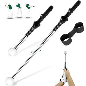 Kalauto 768510712256 Golf Grip Swing Training Aid - Retractable Click Club Trainer Indoor Practice