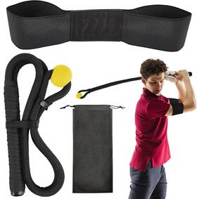 Kalauto 768510712379 Golf Swing Trainer Rope Aid Speed Power Tempo Training - Indoor Club Wh