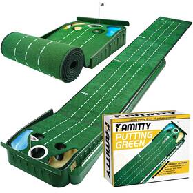 Green-001 Kamitty Putting Matt For Indoors Golf Mat With Ball Return Mini Game F