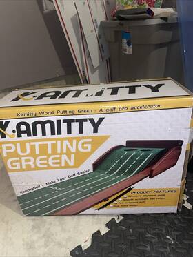 Green-002 Kamitty Wood Putting Matt For Indoors Golf Mat With Ball Return Green-002 Kamitty Wood Putting Matt For Indoors Golf Mat With Ball Return