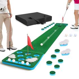 Kemldivs 762983363274 Golf Pong Game Set Detachable Putting Mat With 8 Bal
