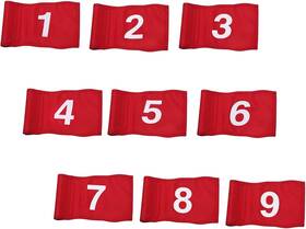 Kingtop 313048861800 Numbered Golf Flag With Tube Inserted All 8 Inch L X 6 Putting Green
