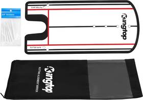 Kingtop 705353663376 Golf Putting Alignment Mirror With Cup Combo Portable Swing Tra