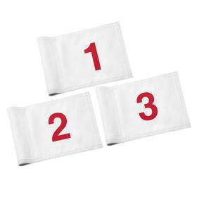 420d Kingtop 720643019169 Numbered Golf Flag 8x6 Inch Upgraded Double Layer Nylon Sided