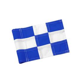420d Kingtop 730060506067 Checkered Golf Flag 8x6 Inch Blue/white Check Nylon Tube Inserted
