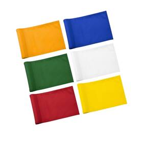 Kingtop 730060506081 Solid Golf Flags With Tube 6 Inch H X 8 L Mixed Color- 8x6 Inch- 6pk