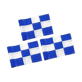 420d Kingtop 730060506173 Checkered Golf Flag 8x6 Inch Blue/white Check Nylon Tube Inserted