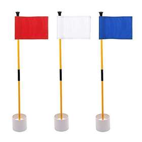 Kingtop 782337134305 Miniature Golf Flagstick Practice Putting Green Flags For Yard Pin Fla