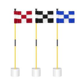 Kingtop 782337134312 Miniature Golf Flagstick Practice Putting Green Flags For Yard