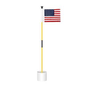 Kt-ga088-nl1 Kingtop Miniature Golf Flagstick Practice Putting Green Flags For Yard P