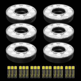 Kt-ga130-pe6 Kingtop Led Golf Hole Light 6-pack Battery Powered 3 Modes Cool White Usga Sta
