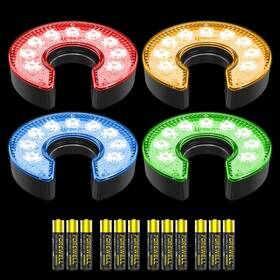 Kingtop Kt-ga138-pe4 Led Golf Hole Light With Anti-glare Lens - Battery Operated Glow In