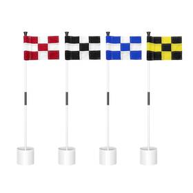 Kt-ga143-nl4 Kingtop Miniature Golf Flagstick Practice Putting Green Flags For Yard P
