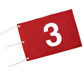 Kt-ga151-nl1 Kingtop Golf Flag 20x14 Inch - Red# 3 420d Nylon Tube Inserted Standard Putting G