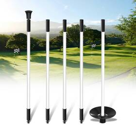 Kt-ga181-nl1-a Kingtop Golf Flagstick - Portable Design Practice Putting Green Flag Stick For