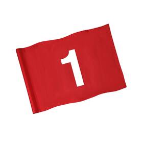 Kt-ga182-nl1 Kingtop Numbered Golf Flag 20x14 Inch - 420d Dual-layer Nylon Double Sided Printed