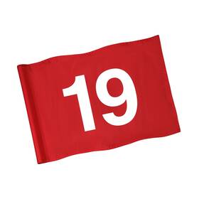 Kt-ga185-nl1 Kingtop Numbered Golf Flag 20x14 Inch - 420d Dual-layer Nylon Double Sided Printed