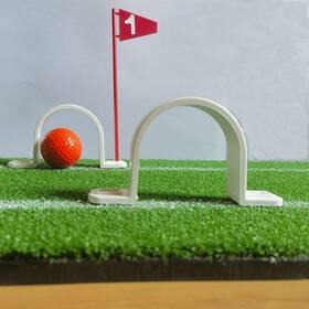 Kinworks 699957254057 Golf Putting Gates Indoor Alignment Practice Training White
