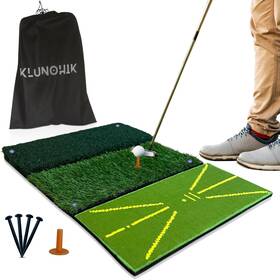 Klunohik 198168480595 Tri-turf Golf Hitting Mat For Outdoor And Indoor Practice 25 Inch X 17 Th