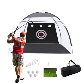 Kowca 758106366772 10x7ft Golf Practice Net For Backyard - Heavy Duty Hitting System With Mat 5