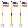 Kt-ga089-nl3 Kingtop Miniature Golf Flagsticks Practice Putting Green Flags 691199817434