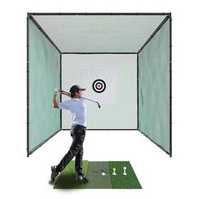 Bl3100 Kuafu Golf Driving Cage 10x10x10ft Practice Hitting With Steel Frame
