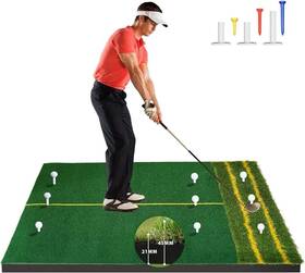 Dyjqddyjqd5xyjwj0 Kuibonu 5x4ft Golf Hitting Mat Turf Training Aid Indoor Outdoor Practice