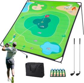Kulamoon 445027987935 Golf Chipping Game Set 71 Inch X71 Outdoor Portable Sticky Indoor Chippi
