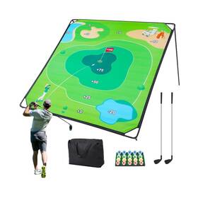 Kulamoon Sp25008 Golf Chipping Game Set 71 Inch X71 Outdoor Portable Sticky Indoor Chi