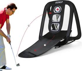 Kunup 313108240255 Golf Chipping Net 4 In 1 Pop Up Backyard Indoor/outdoor Practice