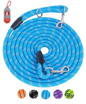 B0b1mf9r51 Lanwandeng Dog Training Long Leash 16-100ft Reflective Heavy Duty Rope For All Dogs