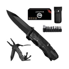 Leadfar 769282828893 Pocket Knife Multitool Gifts For Men Him Dad 10-in-1 Multi Tool Wit... Fast Ship