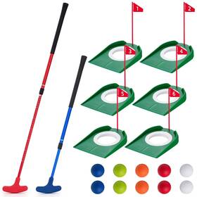 Lenwen Tin-lenwen-2540 Mini Golf Putting Set Include 2 Putter Adjustable Length Way For Right