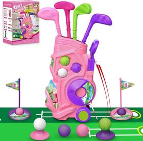 Letapapa 313042259276 Toddler Golf Set With Putting Mat 4 Clubs 8 Balls 2 Practice Holes F