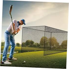 Letusto Abn-gc-101020 Practice Golf Cage Net Black - Durable Design Versatile For Baseball