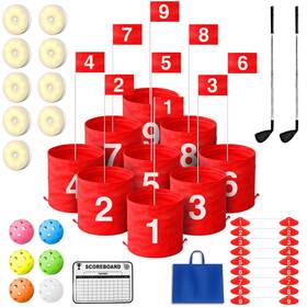 Lhpy 762736705290 Golf Games Yard With Led Light And Club Portable Practice O