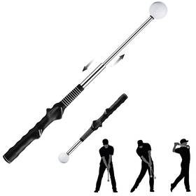 Livoanah 760754225325 Retractable Golf Swing Training Aid - Trainer Portable Grip Tra Inch