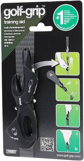 Longridge 696393497338 Golf Grip Training Aid - Black
