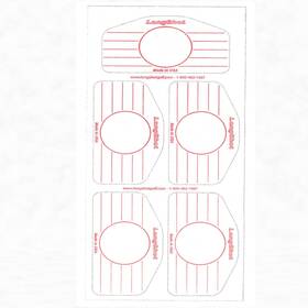 Ls1003 Longshot Golf Universal Iron Impact Labels Swing Training Aid Rh/lh 25 250 Pack