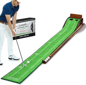 Loowoko 445044916932 Indoor Putting Green With Ball Return Golf Practice Training Equipment