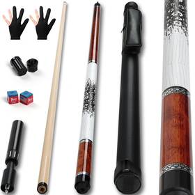 Yd9425 Lotmusic Advanced Pool Stick With Telescopic Cue Extension 20oz Original Dyeing
