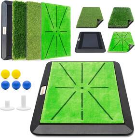 Lydarz 445008550592 Golf Hitting Mats Training Equipment Practice Mat With Instant Swing Path