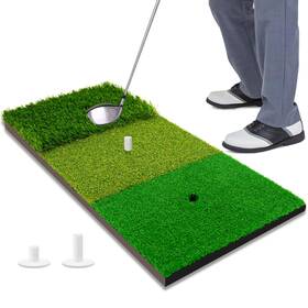 Amz-gmus-3in1hittingmat Lydarz 3-in-1 Golf Chipping Mat Tri-turf Practice For Indoor And Outdoor Us