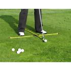 Lysb01btbt392sprtseqip Golf Alignment Swing Trainers Training Stick Tube Yellow 761038500077
