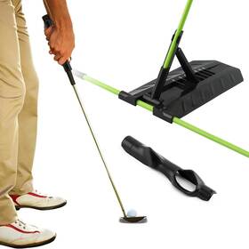 Lzqmrvak 22446512 Golf Alignment Stick Holder Kit Training Aid Angle Adjustable With 6 Fiber