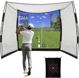 Mangostar 445056038042 Golf Net 11x8ft Simulators Hitting With High-density Impact
