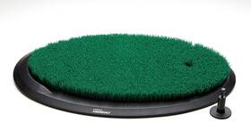 Manufacturing Inc. 705353612466 Flight Deck Golf Hitting Mat - Oval Shape Outdoor/ Indoor Real Grass-like Perfor