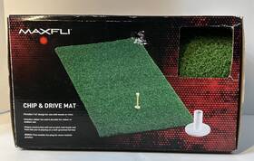 Maxfli 022275801076 1ft X 2ft Golf Chipping Driving Mat Range With Foam Backing And Practice Balls