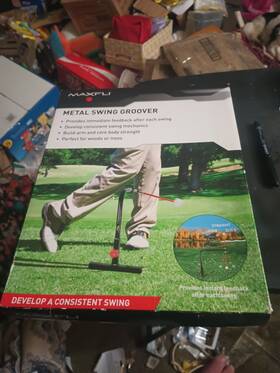 Maxfli 022275803582 Golf Metal Swing Groover New Open Box - Never Used Hook Slice Straight